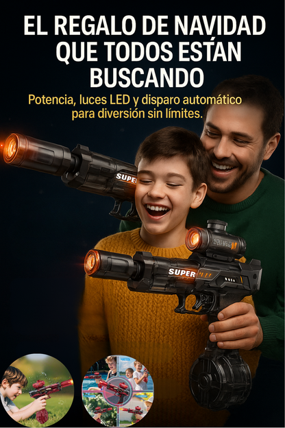 Pistola de agua Automatica con LED