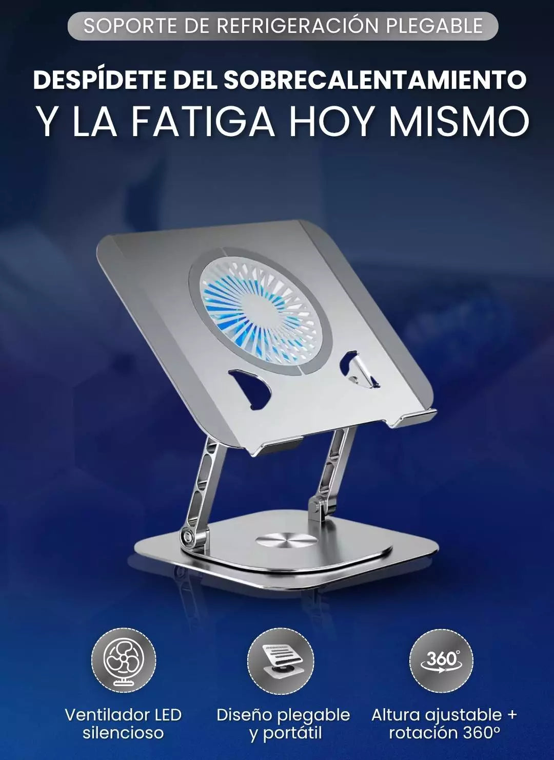 SOPORTE DE PC CON VENTILADOR